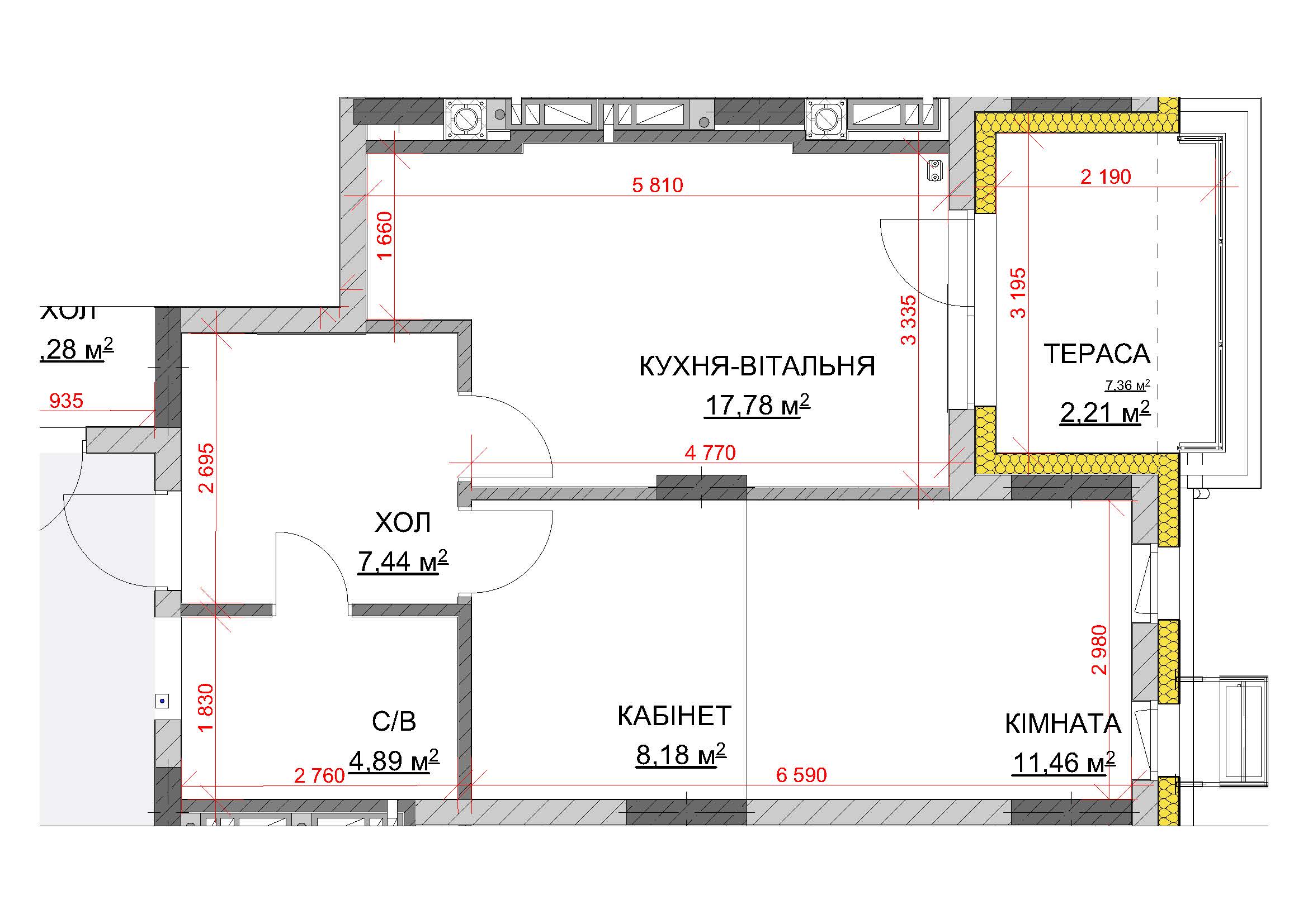 Квартира № 30 (1К)