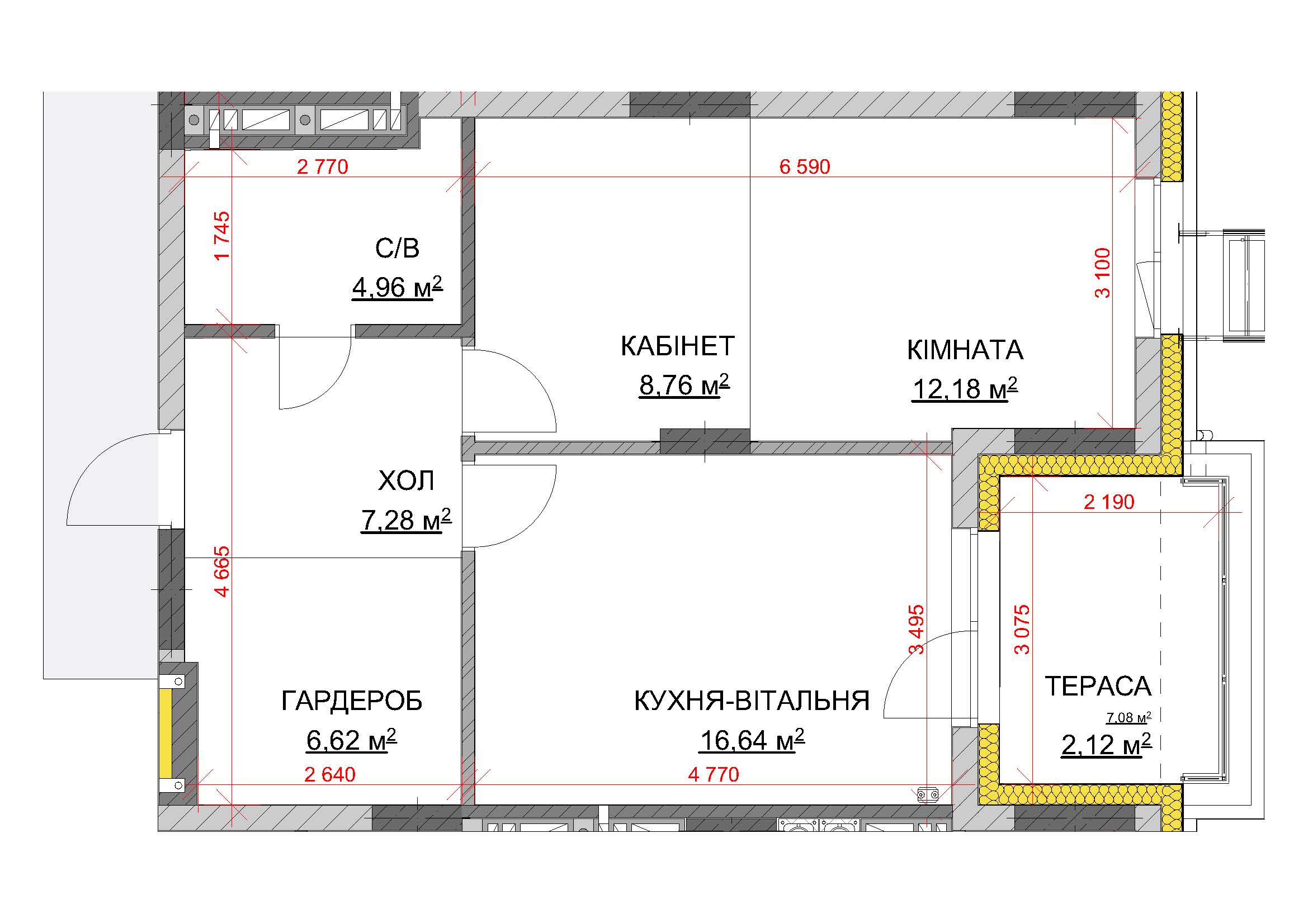 Квартира № 31 (1К)